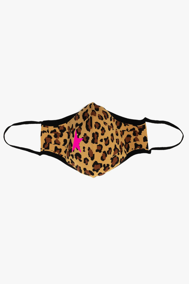 Golden Goose Leopard-printed face mask